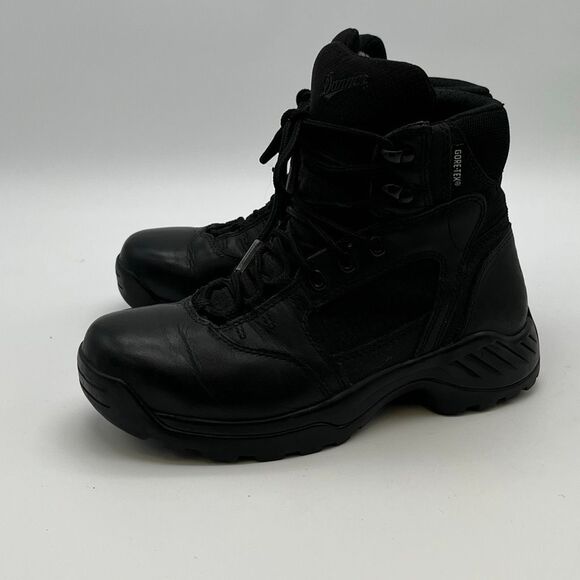 DANNER Women’s Tactical Boots Size 8 Black Kinetic 6” GTX Waterproof Leather - Picture 7 of 13